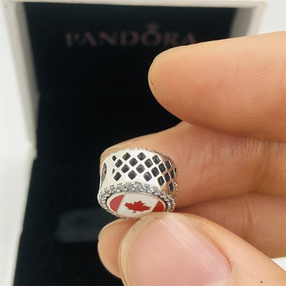 ✨🔥Pandora Canada Flag BEAD Charm |S925 Sterling Silver Jewelry with Gift Box - Picture 6 of 6